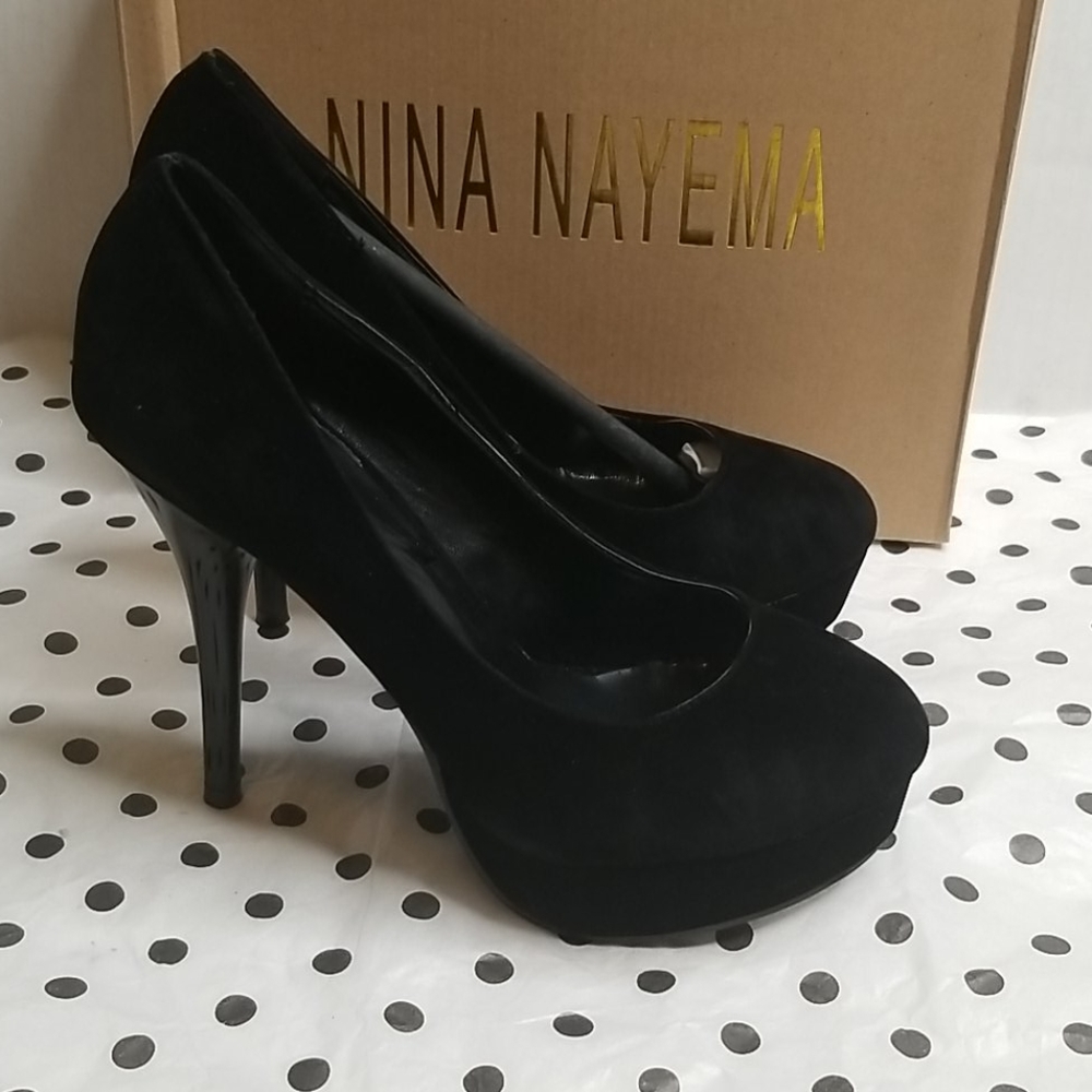 Nina Nayema Misha Suede Platform Shoes US 8